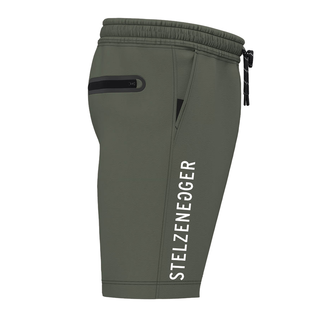 Sweat-Bermuda-Shorts „Typo-Line“ sportliches khaki - Image 2