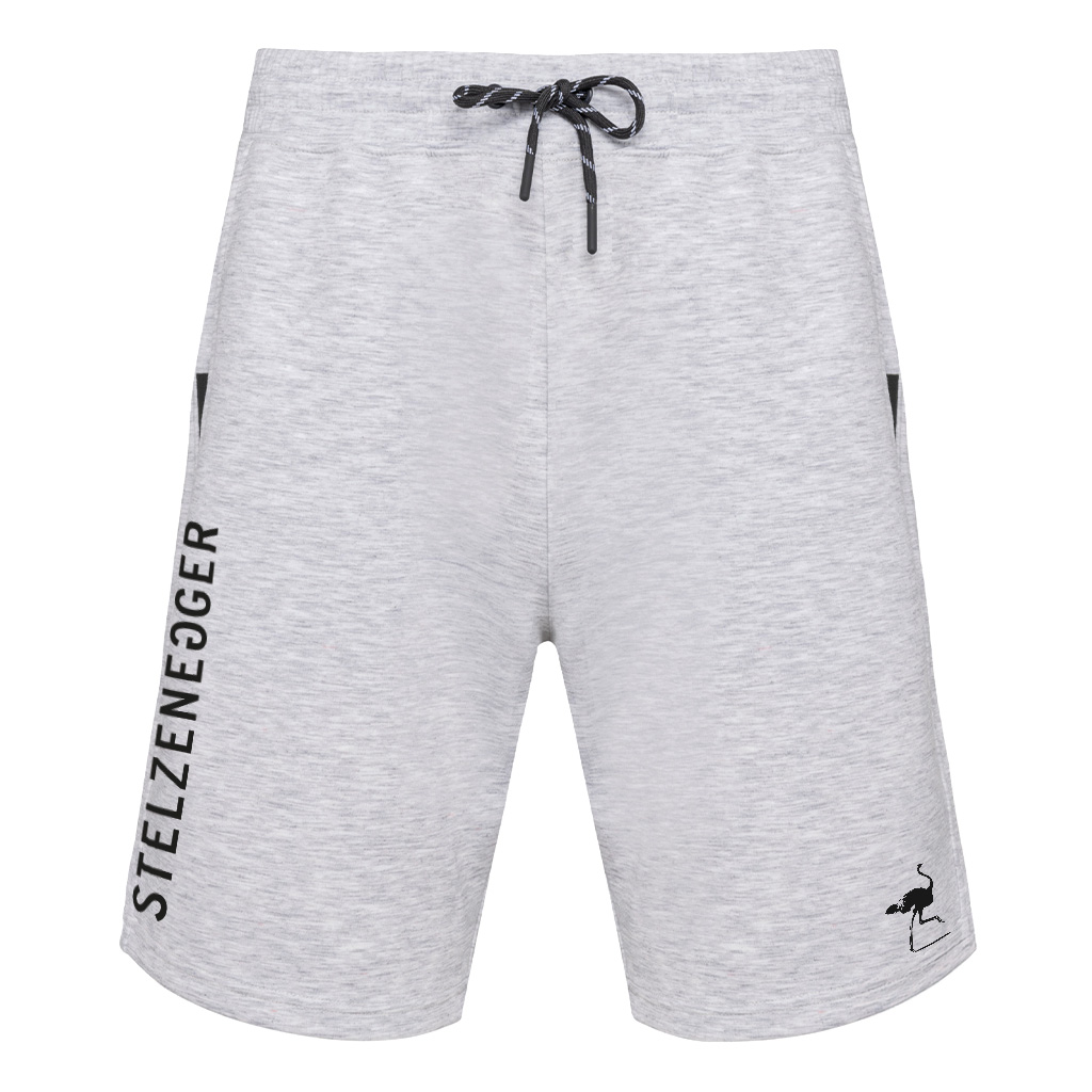 Sweat-Bermuda-Shorts „Typo-Line“ hellgrau