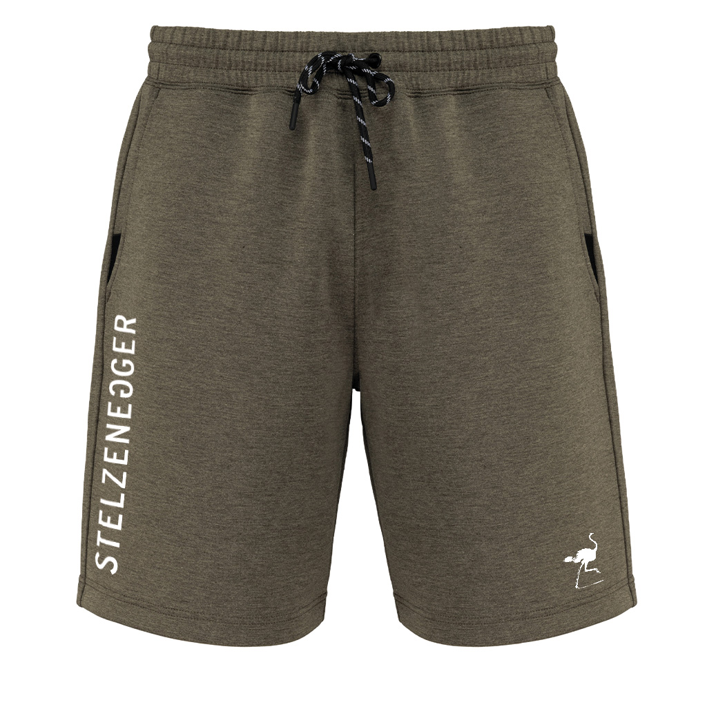 Sweat-Bermuda-Shorts „Typo-Line“ helles khaki