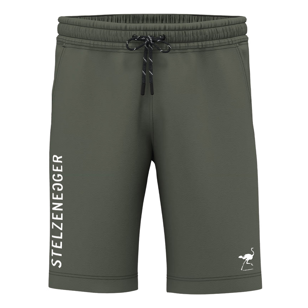 Sweat-Bermuda-Shorts „Typo-Line“ sportliches khaki