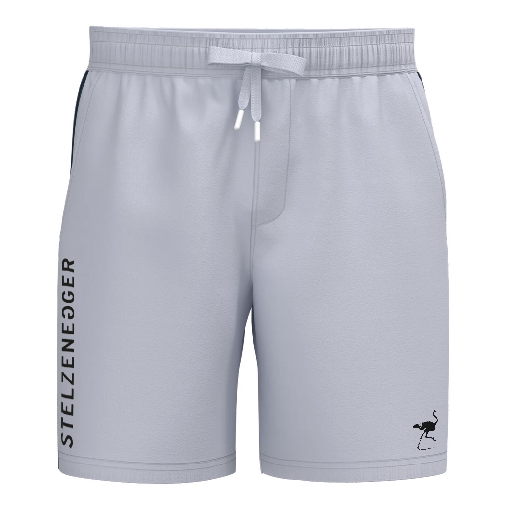 Sport-Short, Tennis-Short „Typo-Line“ weiß-blau
