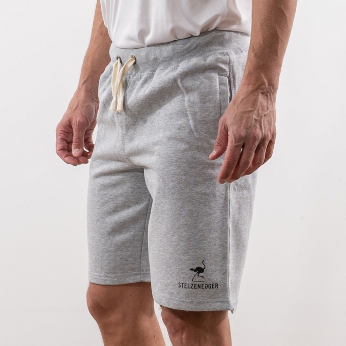 Produktbild Alternativ Sweat-Bermuda-Shorts „Typo-Line“ grau meliert