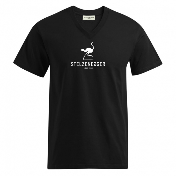 Produktbild T-Shirt V-Neck „Classic-Line“ schwarz