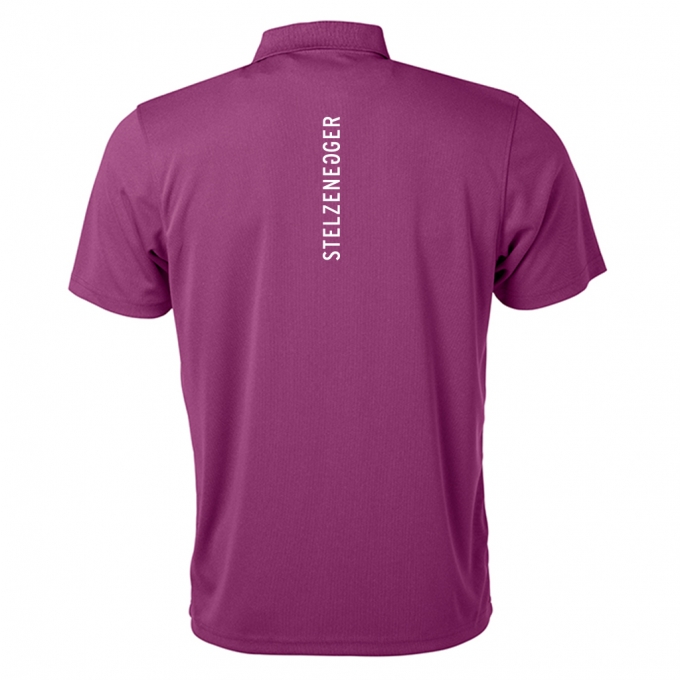 Produktbild Performance-Sport-Poloshirt „Typo-Line“ lila