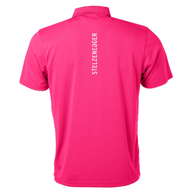 Produktbild Performance-Sport-Poloshirt „Typo-Line“ pink