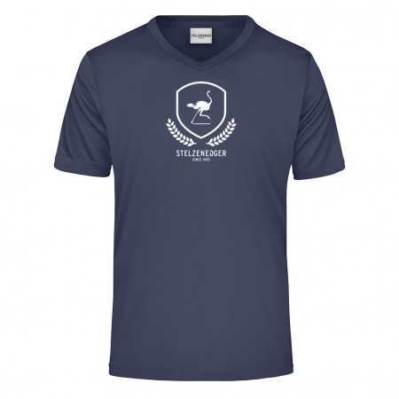 Produktbild Performance T-Shirt V-Neck „Club-Edition“ dunkelblau
