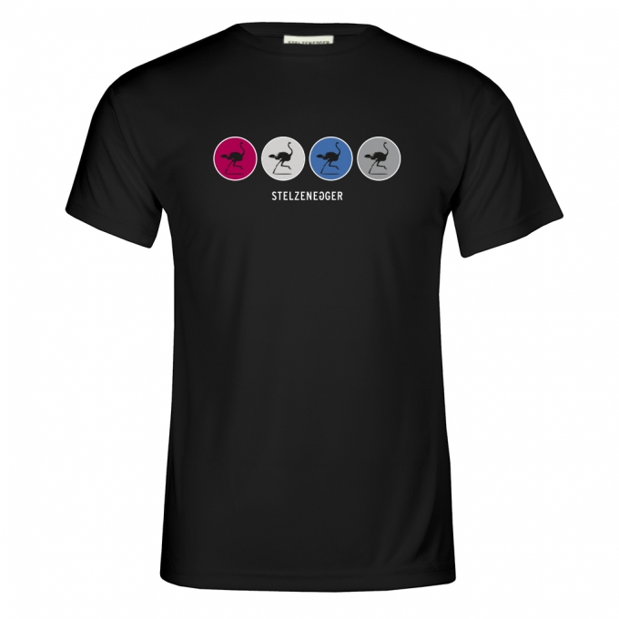 Produktbild Performance T-Shirt „Four Circles“ schwarz