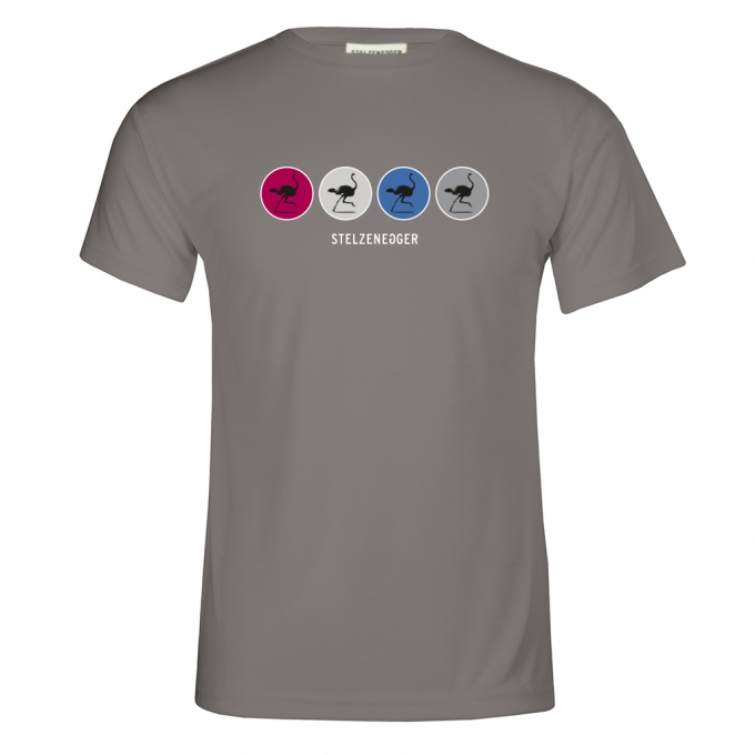 Produktbild Performance-T-Shirt „Four Circles“ grau