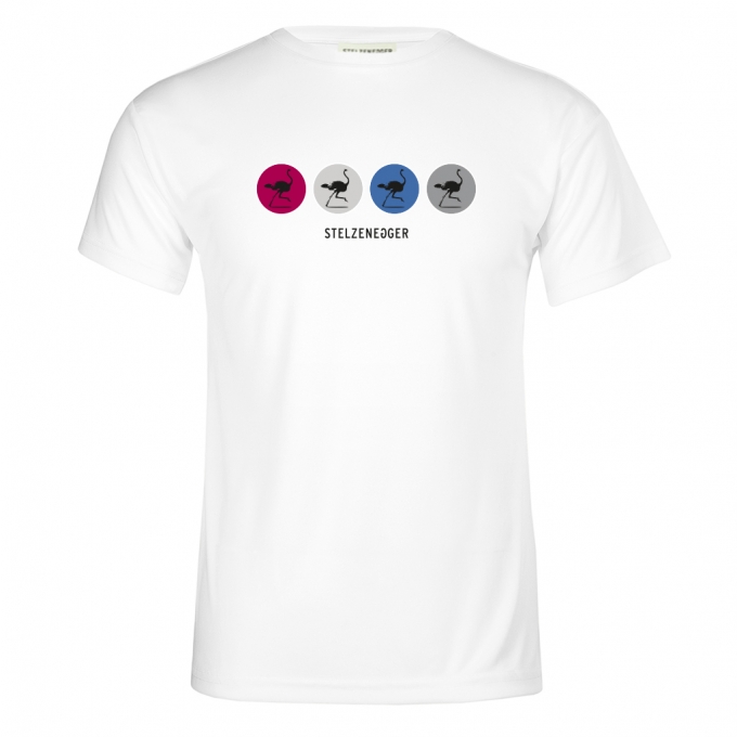 Produktbild Performance-T-Shirt „Four Circles“ weiß