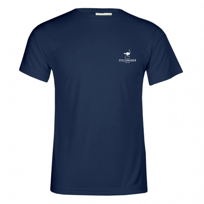Produktbild Alternativ Performance-T-Shirt „Typo-Line“ dunkelblau