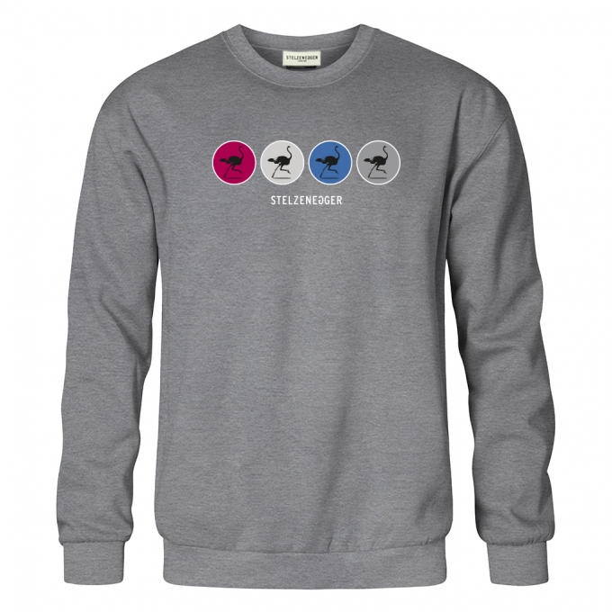 Produktbild Sweatshirt „Four Circles“ grau