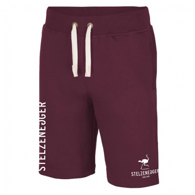 Produktbild Sweat-Bermuda-Shorts „Typo-Line“ weinrot